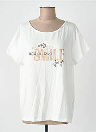 T-shirt blanc MORE & MORE femme
