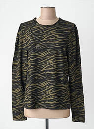 T-shirt col rond vert ONLY femme