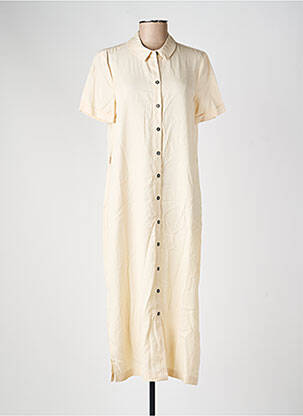 Robe courte manches longues manches longues beige OBJECT femme