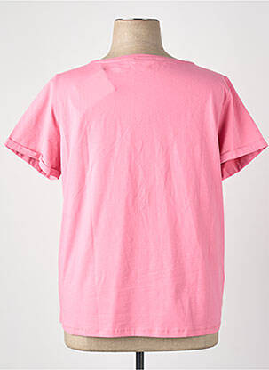 T-shirt rose MORE & MORE femme