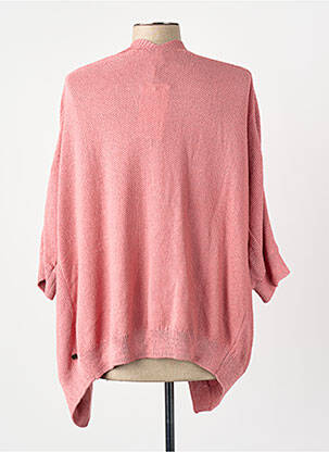 Gilet manches longues rose GARCIA femme