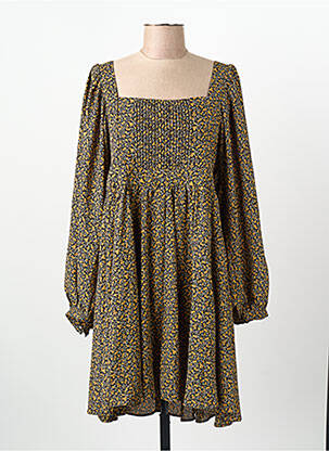 Robe courte marron MANGO femme