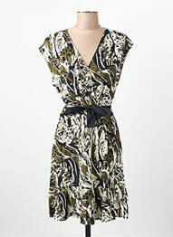 Robe courte vert LE TEMPS DES CERISES femme