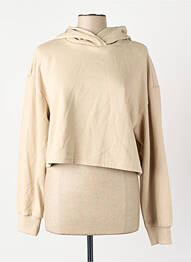 Sweat-shirt à capuche beige ONLY femme