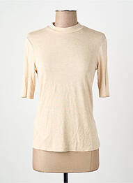T-shirt beige MANGO femme