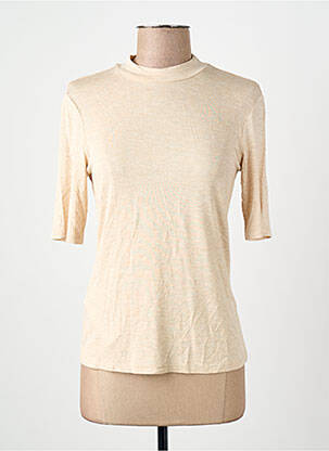 T-shirt beige MANGO femme
