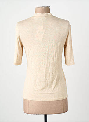 T-shirt beige MANGO femme