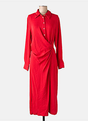 Robe longue rouge MANGO femme