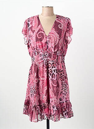 Robe courte rose GUESS femme