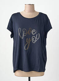 T-shirt bleu MORE & MORE femme