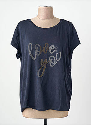 T-shirt bleu MORE & MORE femme