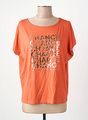T-shirt orange S.OLIVER femme