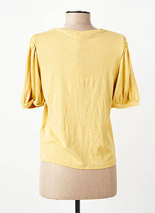 T-shirt coupe droite jaune OBJECT femme
