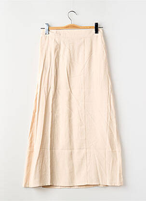 Jupe longue taille haute beige JACQUELINE DE YONG femme