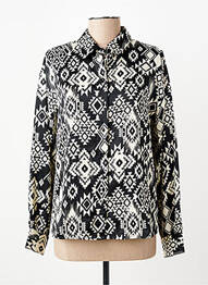 Chemisier coupe droite manches courtes noir VERO MODA femme