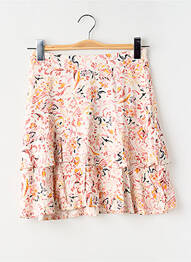 Jupe courte rose GARCIA femme