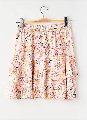 Jupe courte rose GARCIA femme