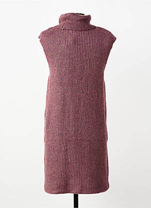 Pull col roulé rouge ONLY femme