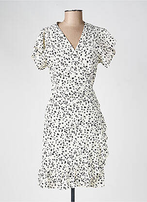 Robe courte col v blanc VILA femme