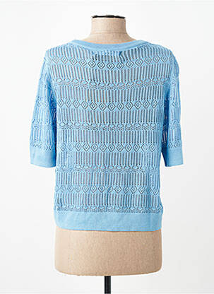 Pull col rond bleu VERO MODA femme