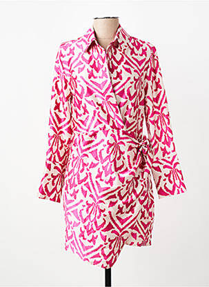 Robe courte rose MANGO femme