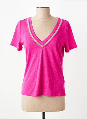 T-shirt rose MORGAN femme