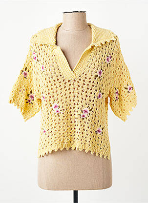 Pull jaune MANGO femme