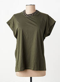 T-shirt vert PLEASE femme