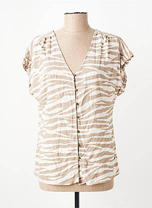 Chemisier beige ZABAIONE femme