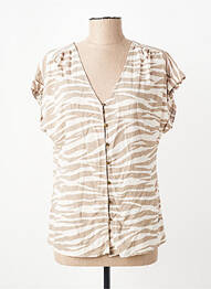 Chemisier beige ZABAIONE femme