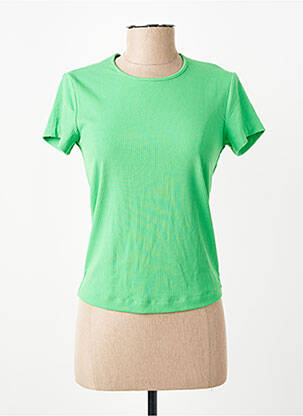 T-shirt vert MANGO femme