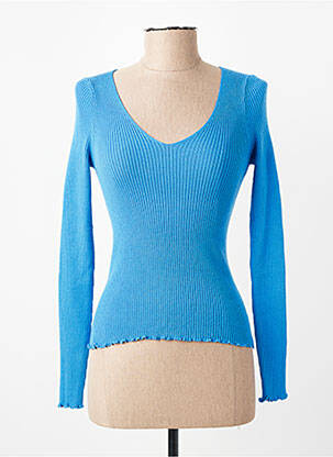 Pull manches longues manches longues bleu VERO MODA femme