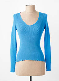 Pull manches longues manches longues bleu VERO MODA femme