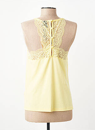 Blouse col v sans manche jaune VERO MODA femme