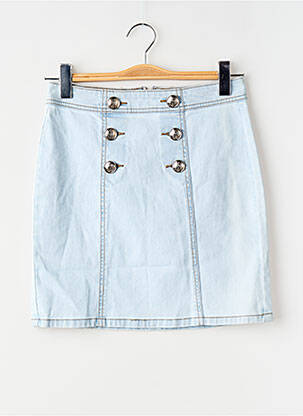Jupe courte bleu MORGAN femme