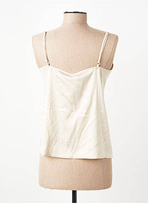Blouse col v sans manche beige ONLY femme