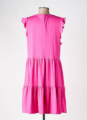 Robe courte manches courtes manches courtes rose ONLY femme