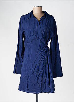 Robe mi-longue bleu MANGO femme