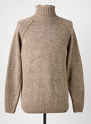 Pull col roulé beige GARCIA homme