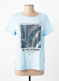 T-shirt bleu STREET ONE femme