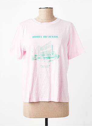T-shirt rose MANGO femme
