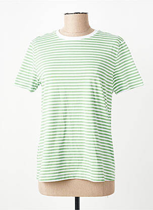 T-shirt vert MANGO femme