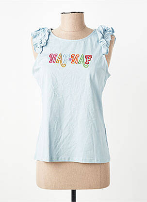 T-shirt bleu NAF NAF femme