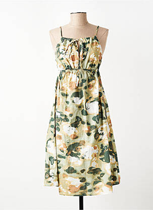Robe courte col v vert VERO MODA femme