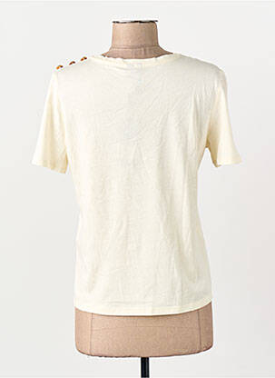 T-shirt col rond beige VERO MODA femme