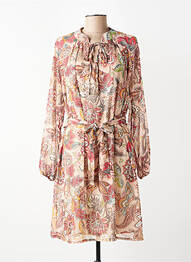Robe mi-longue beige ZABAIONE femme