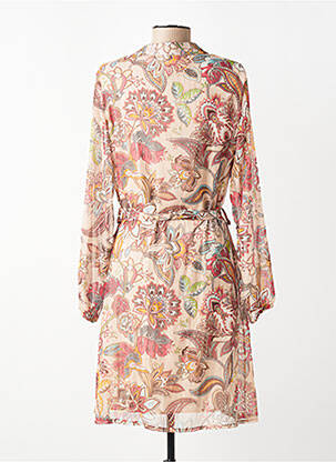 Robe mi-longue beige ZABAIONE femme