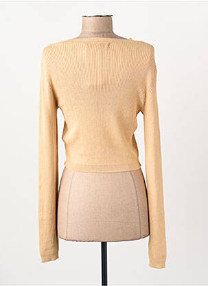 Pull col rond manches longues beige ONLY femme