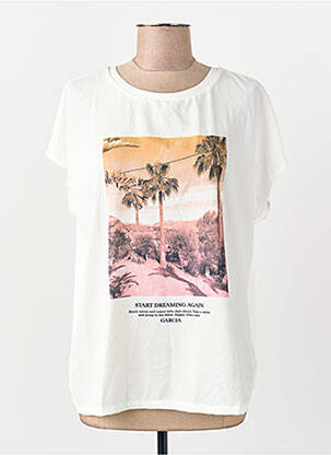 T-shirt blanc GARCIA femme