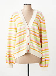 Gilet manches longues vert ONLY femme